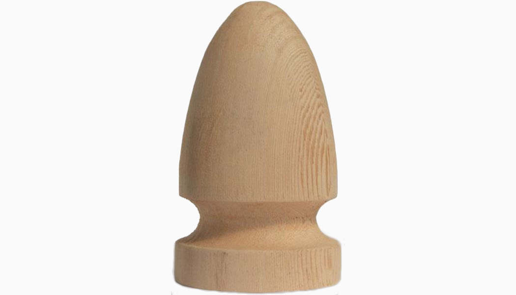 Round Gothic 4" Pressure Treated Finials by Mr Spindle