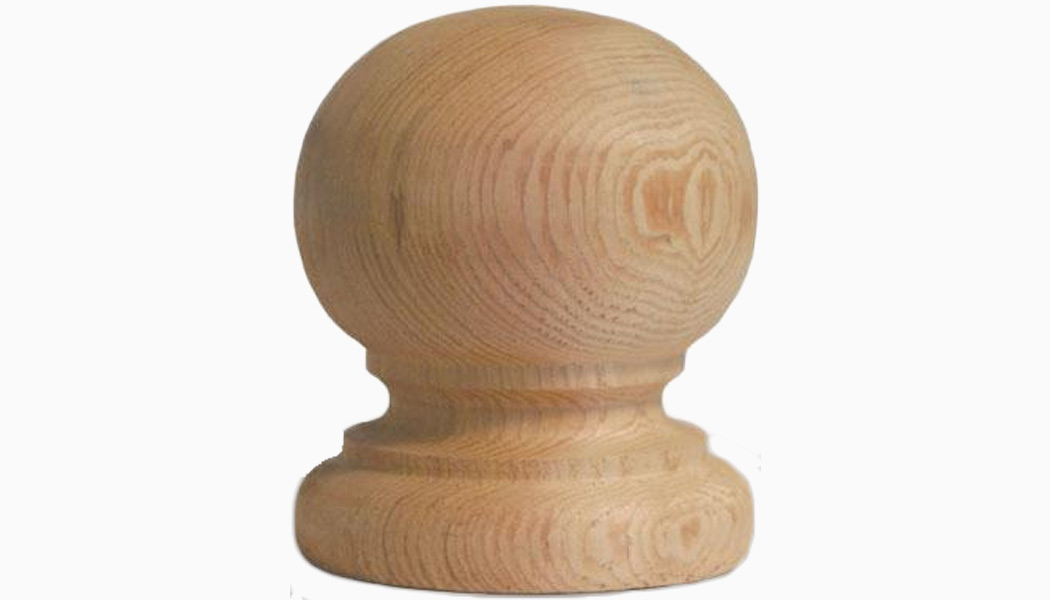 Traditional 4" Cedar Wood Finials by Mr Spindle
