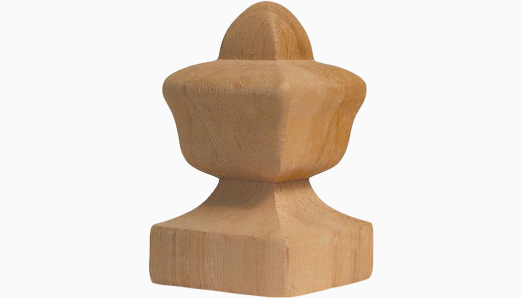 William And Mary 4" Cedar Wood Finials by Mr Spindle