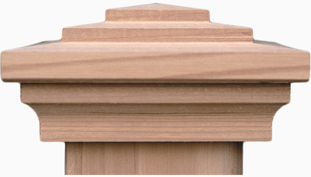 Beachwalk Wood Post Caps by Nantucket Post Cap
