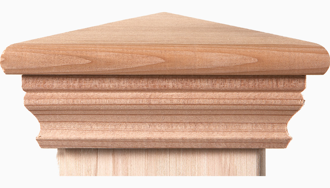 Federal Wood Post Caps by Nantucket Post Cap