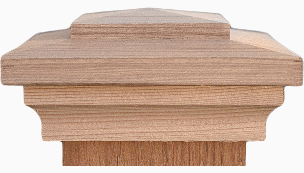 Harbor Pyramid Wood Post Caps by Nantucket Post Cap