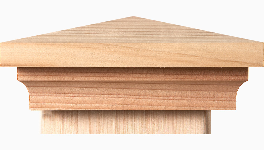 Newport Wood Post Caps by Nantucket Post Cap