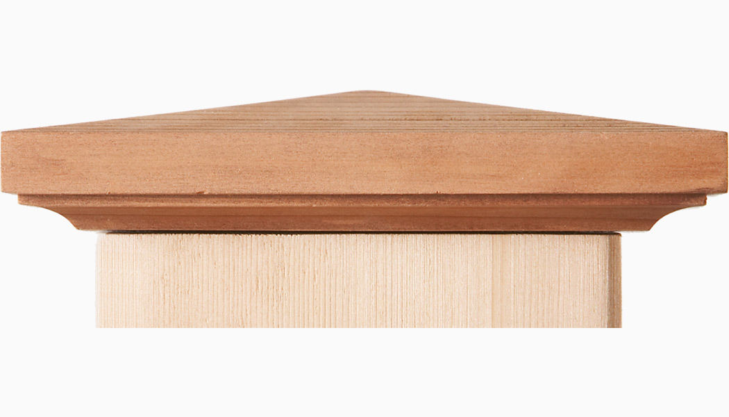 Marthas Vineyard Non-Slip Over Wood Post Cap by Nantucket Post Cap