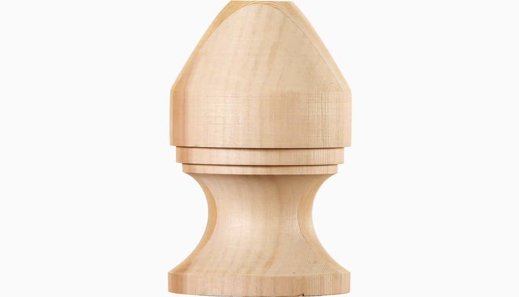 Eel Point Wooden Finials by Nantucket Post Cap