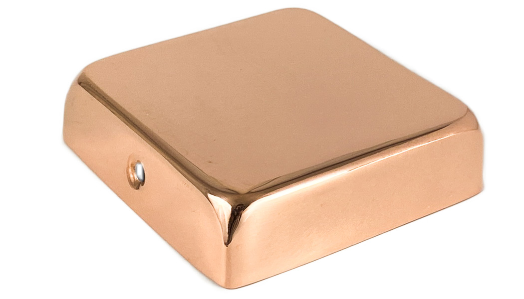 Flat Copper Post Caps by Captiva