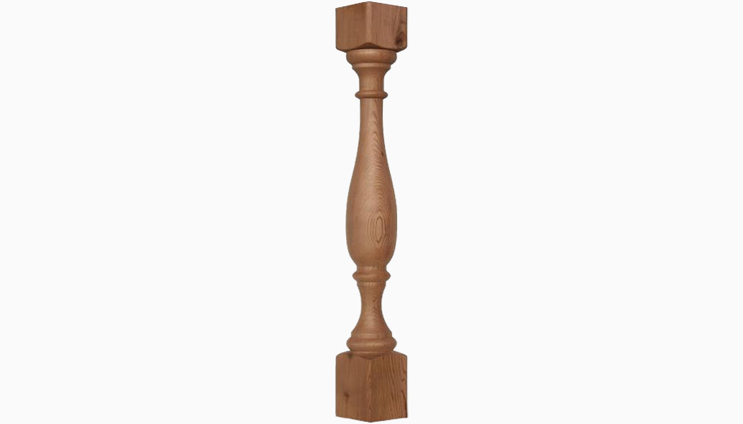 Channing 6x6 Cedar Turned Wood Balusters by Mr Spindle