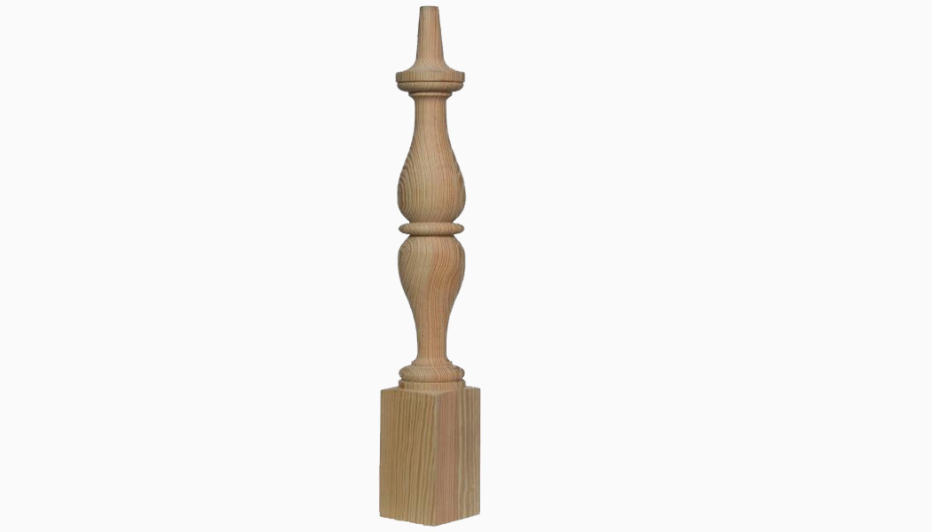 Charlotte Low Country 6x6 Cedar Turned Wood Balusters by Mr Spindle