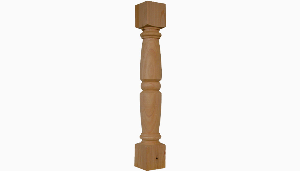 Horizon 6x6 Cedar Turned Wood Balusters by Mr Spindle