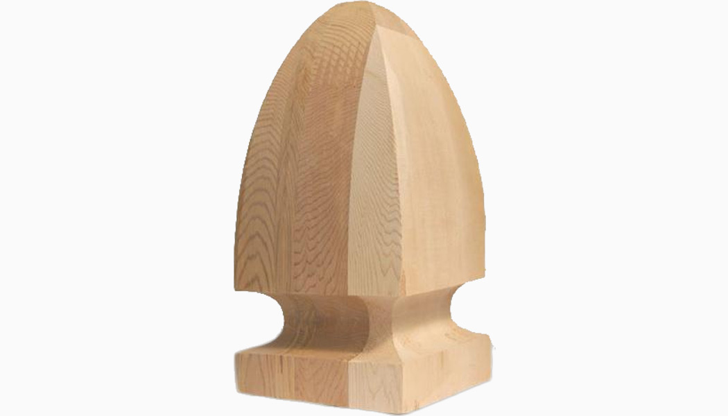 French Gothic 6" Cedar Wood Finials by Mr Spindle