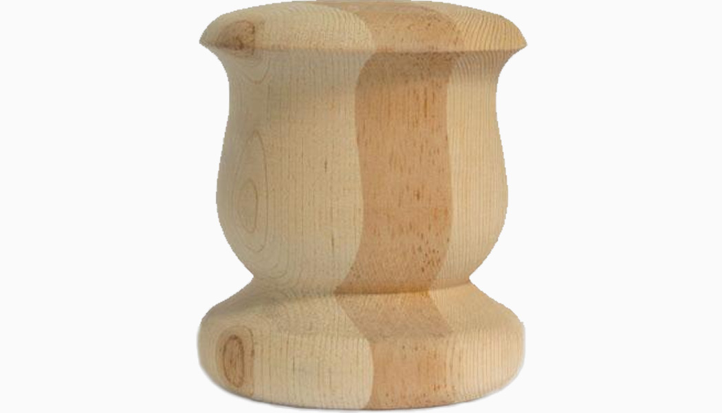 Mediterranean 6" Cedar Wood Finials by Mr Spindle