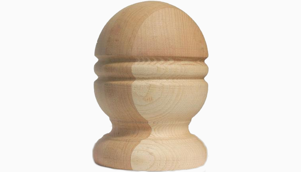 Queen Anne 6" Cedar Wood Finials by Mr Spindle