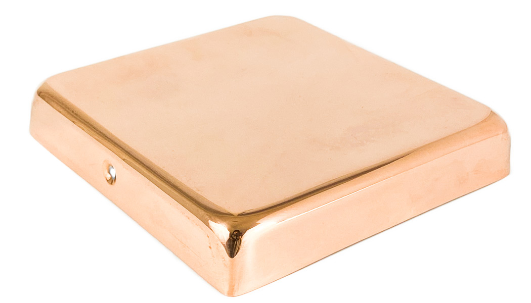 Flat Copper Post Caps by Captiva