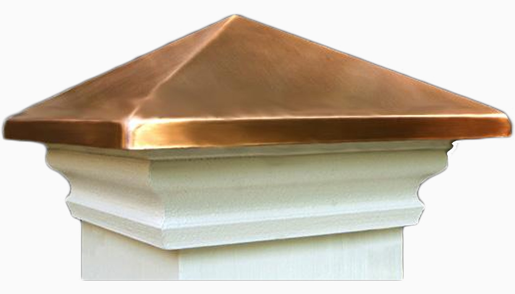 Cambridge Azek Copper Post Caps by Nantucket Post Cap
