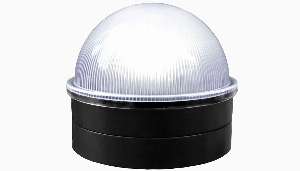 Round fence post best sale solar light caps