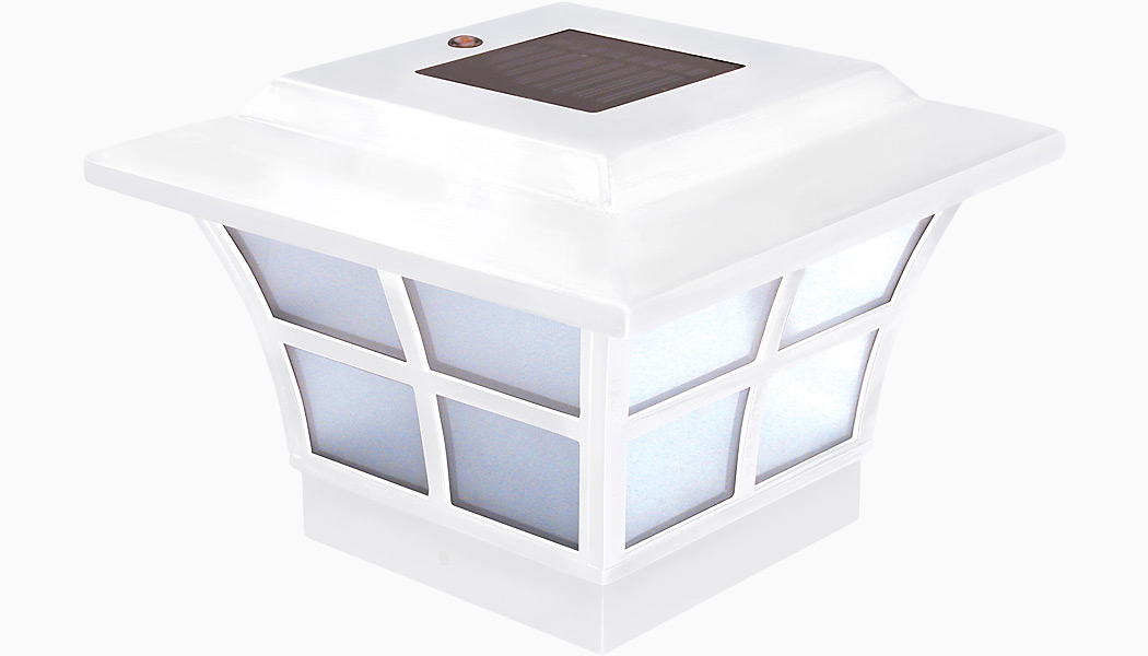 Prestige 4x4 and 5x5 Vinyl Solar Post Caps by Classy Caps