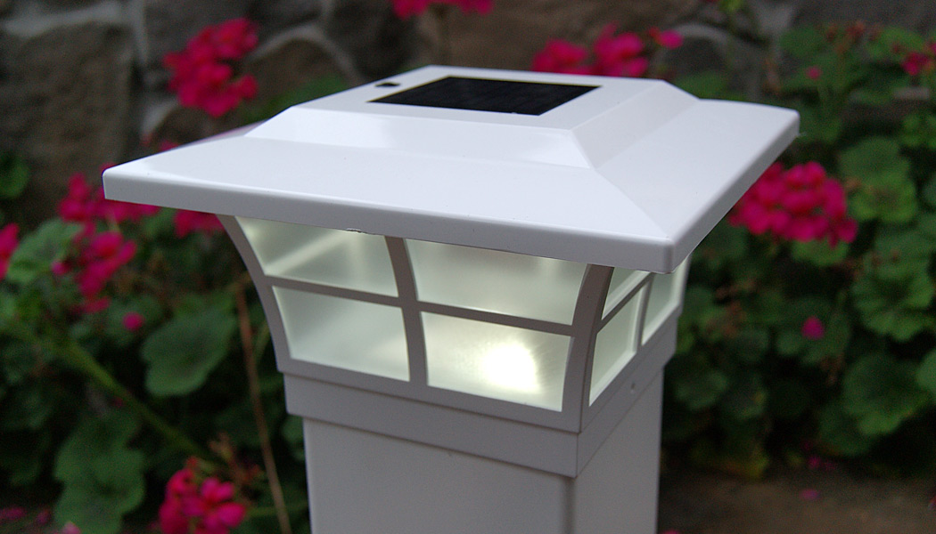 Vinyl Solar Post Caps by Classy Caps