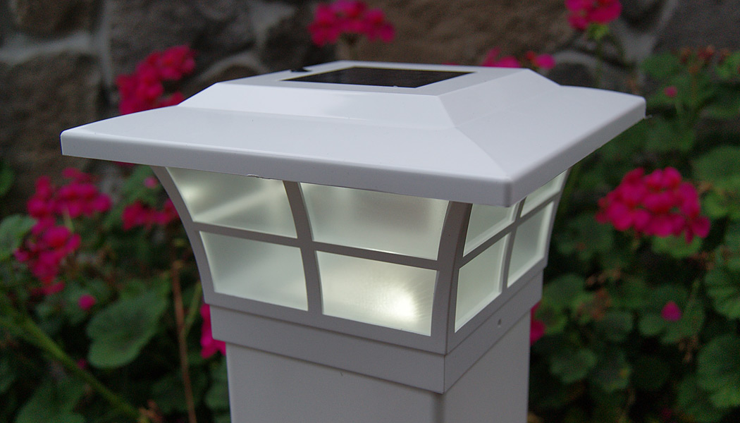 5x5 vinyl shop solar post caps