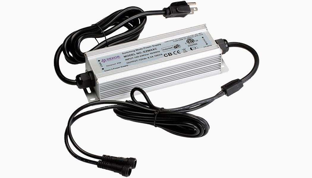 Low Voltage LED Outdoor Transformer 12V 100 Watt EZMAXC by Dekor Deck Lighting