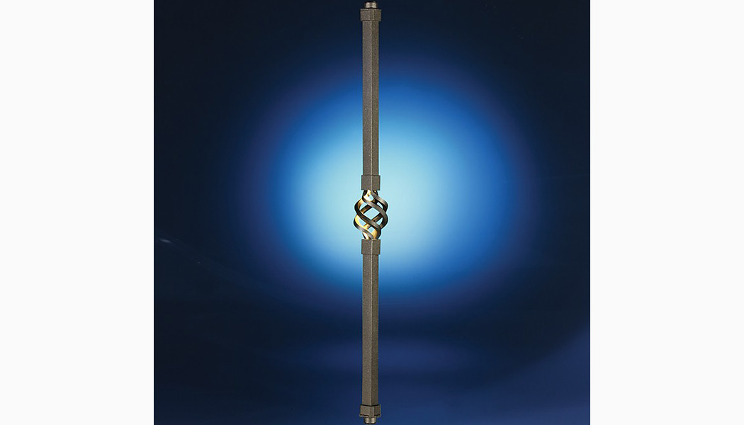 Square Basket 12V LED Balusters by Dekor Deck Lighting