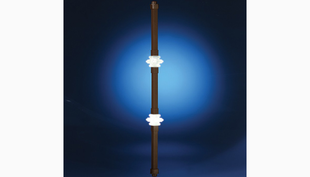 Square Double Collar 12V LED Balusters by Dekor Deck Lighting