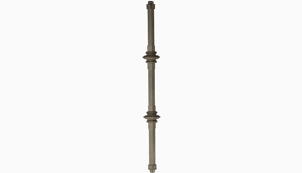 Square Double Casey Collar Balusters by Dekor