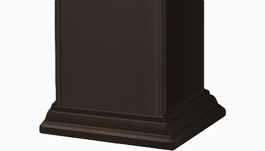 CXT Classic Dark Walnut Composite Post Base Trim by Deckorators