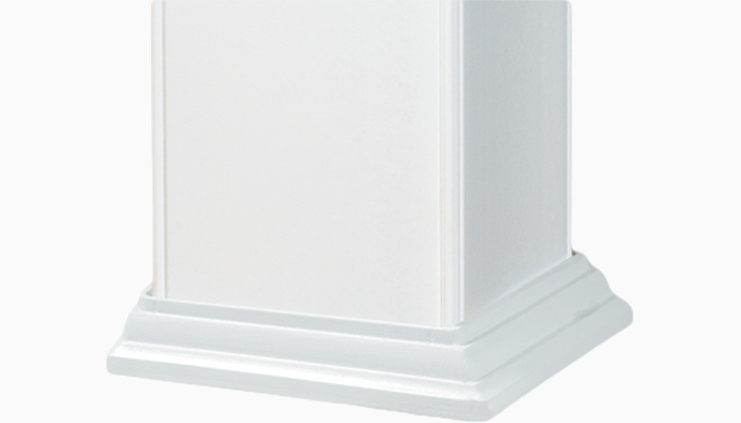 CXT Classic White Composite Post Base Trim by Deckorators