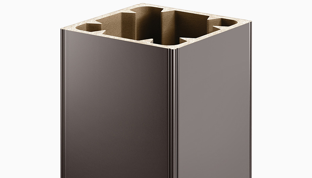 CXT Paramount Dark Walnut Composite 6x6 Post Sleeves by Deckorators
