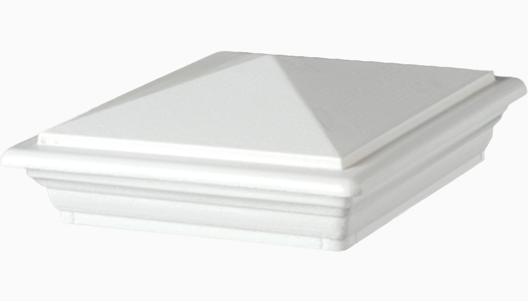 White Composite Post Caps for CXT Railing by Deckorators