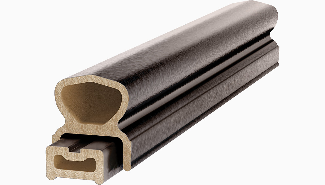 CXT Pro Graspable Dark Walnut Stair Railing by Deckorators