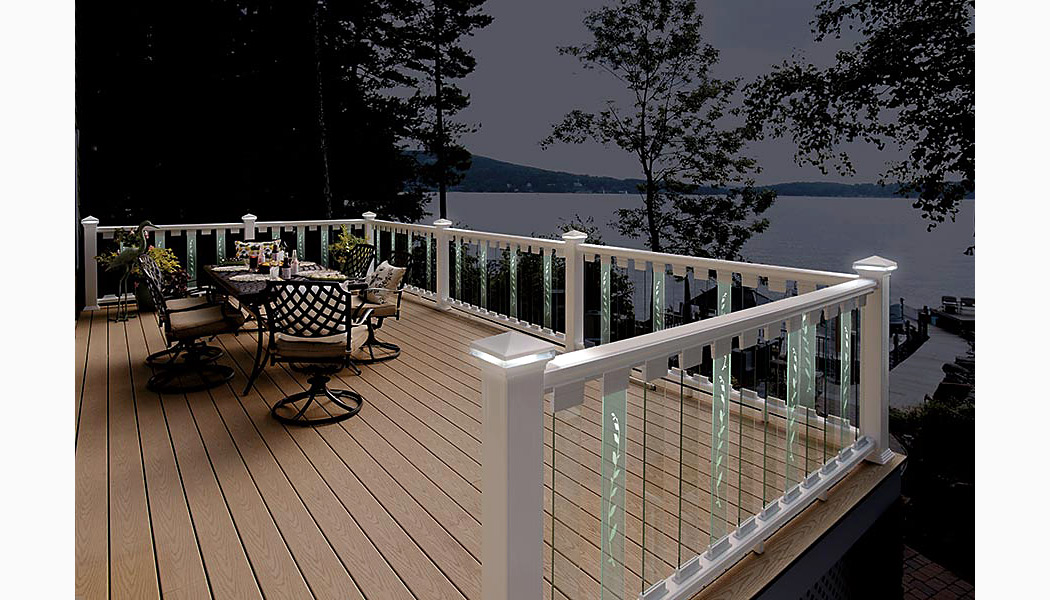 CXT Pro Contemporary White Composite Deck Railing by Deckorators