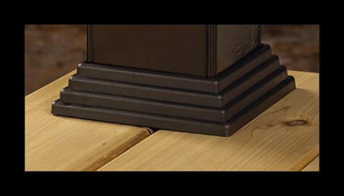 CXT Traditional Black 5x5 Composite Post Skirts by Deckorators