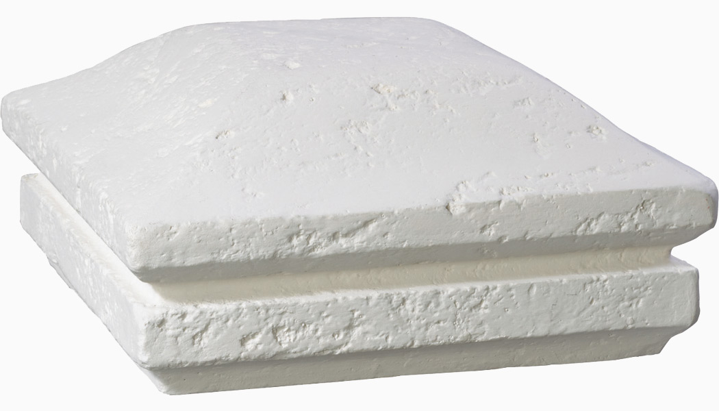Natural White Cast Stone Post Cap by Deckorators