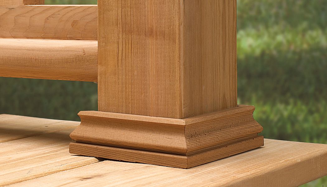 4x4 6x6 Post Base Trim by Deckorators