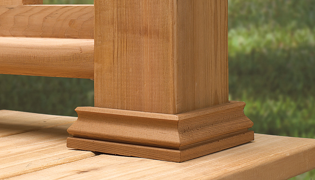 Deckorators 4-in x 4-in Wood Deck Post Base Trim in the Deck Accents  department at