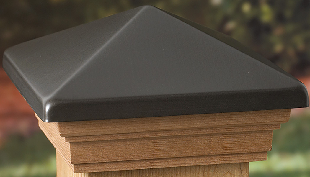Victoria Pewter Metal Post Cap by Deckorators