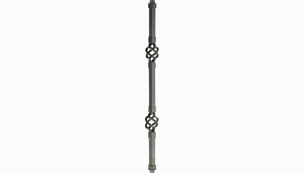 Square Double Basket Balusters by Dekor