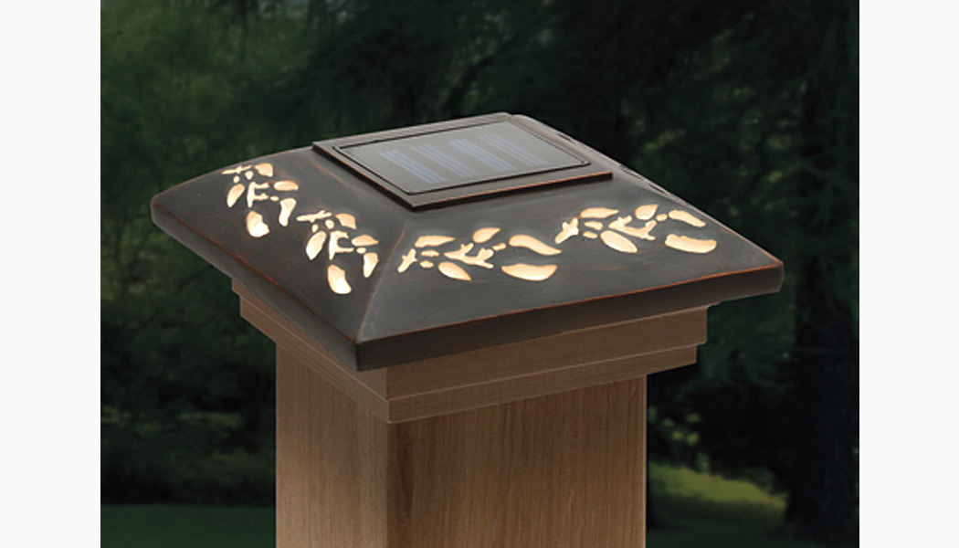 Leaf Solar Post Cap by Deckorators