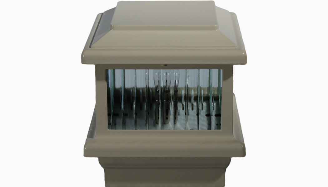 Titan Tan Low Voltage Post Cap by Aurora Deck Lighting