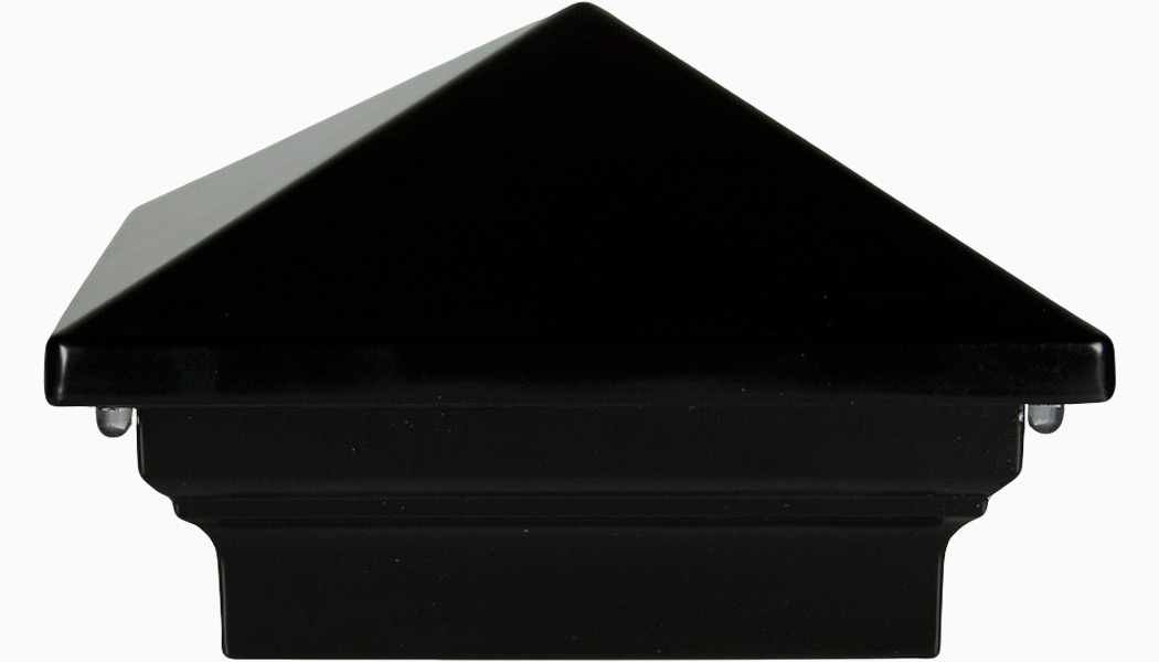 Eclipse Black Low Voltage Post Caps by Aurora Deck Lighting