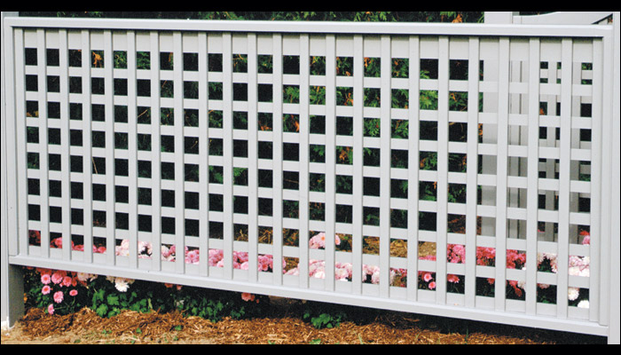 Western Red Cedar Lattice Fences by Nantucket Post Caps