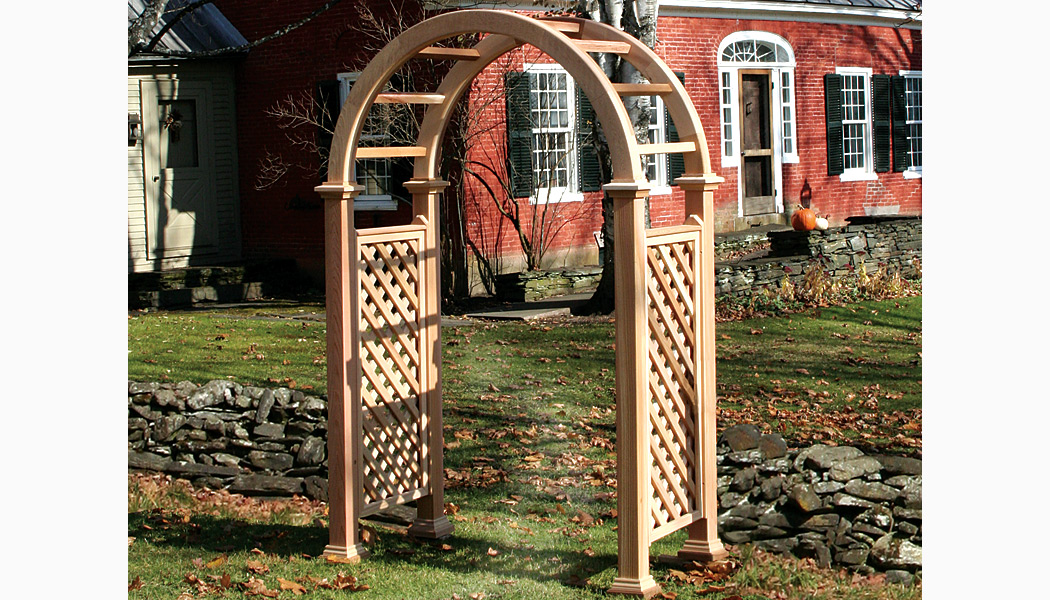 Nantucket Red Cedar Arbors by Nantucket Post Cap