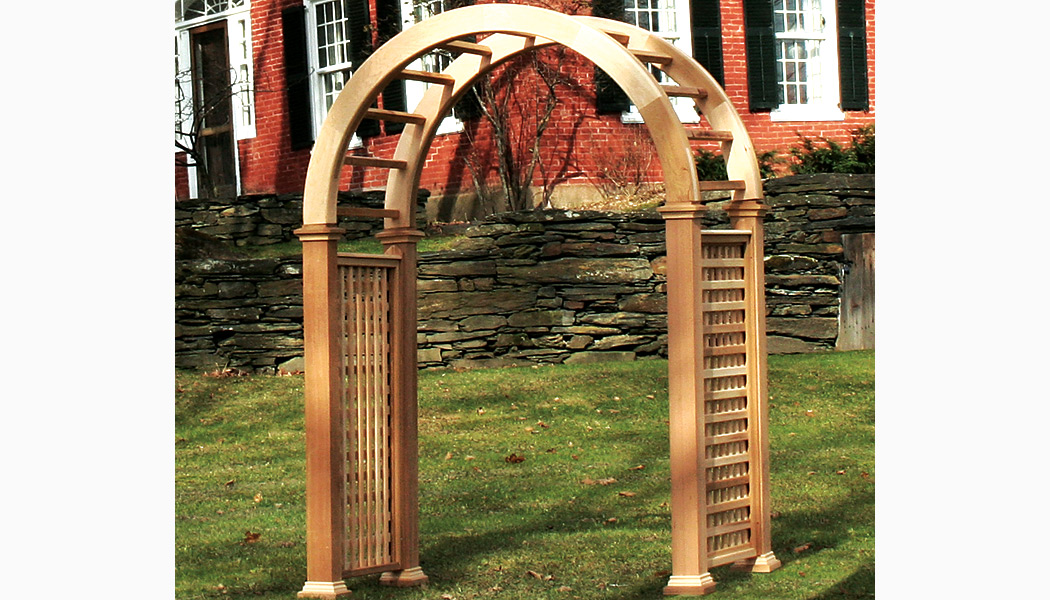 Brant Point Red Cedar Arbors by Nantucket Post Cap