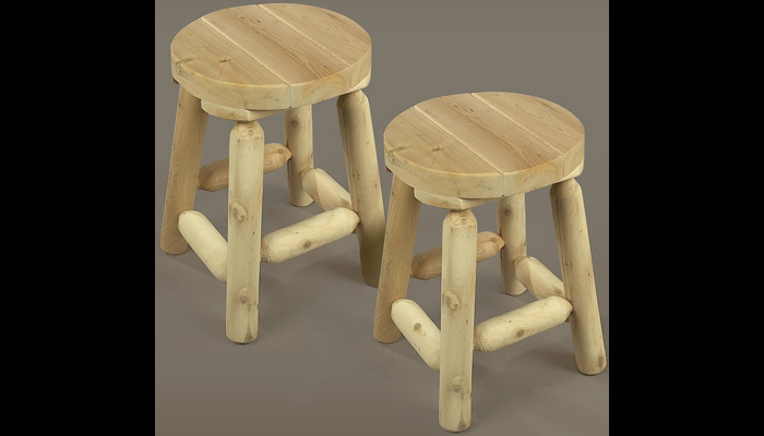 18" Patio Bar Stools by Rustic Cedar Furniture