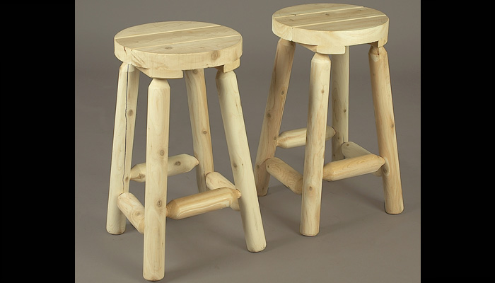 24" Patio Bar Stools by Rustic Cedar Furniture