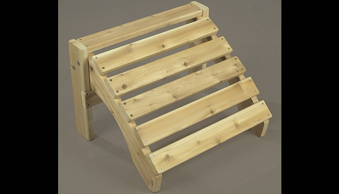 Adirondack Ottoman by Rustic Cedar Furniture