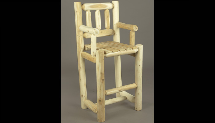 Patio Bar Stools With Back by Rustic Cedar Furniture