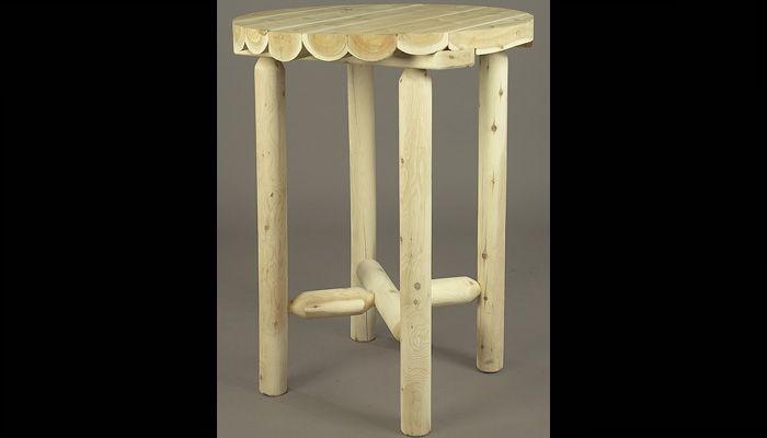 Round Bistro Table by Rustic Cedar Furniture