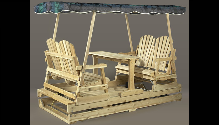Deluxe Garden Glider by Rustic Cedar Furniture